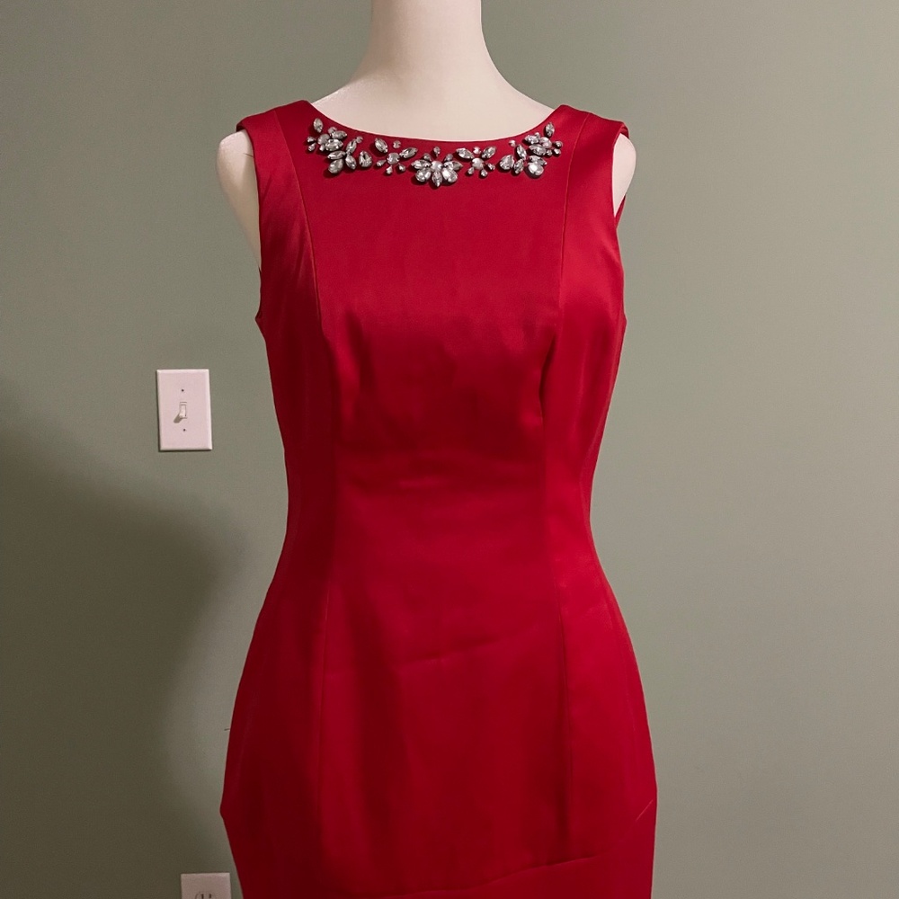 BLANCO SUITS red mini dress